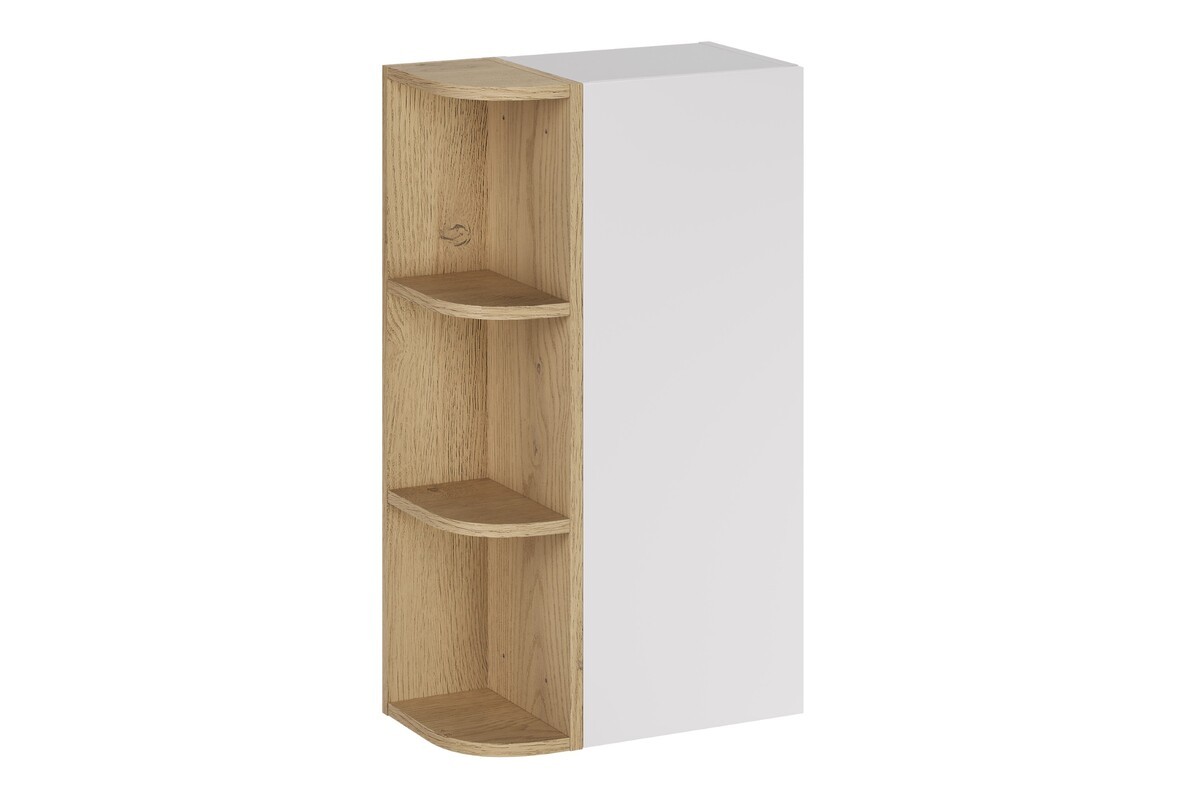Comad Závěsná koupelnová skříňka Aster 45 cm bílá/dub cremona