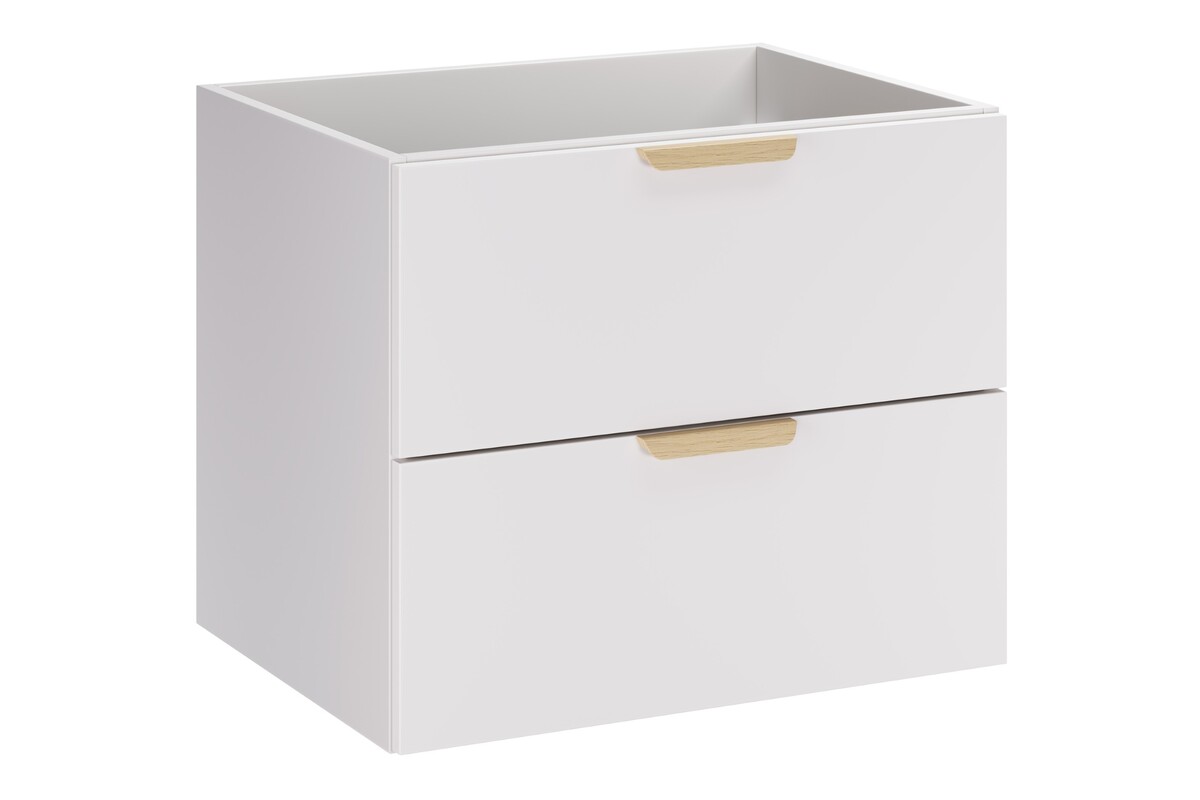 Comad Závěsná koupelnová skříňka Aster Lava se zápustným umyvadlem 60 cm bílá - Obrázek 2