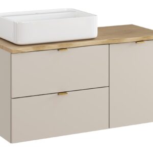 Comad Závěsná skříňka Dalia Cashmere Nature Magic s košem na prádlo