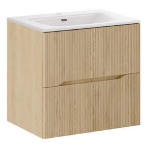 Comad Závěsná skříňka Nordic s umyvadlem 60 cm dub cremona