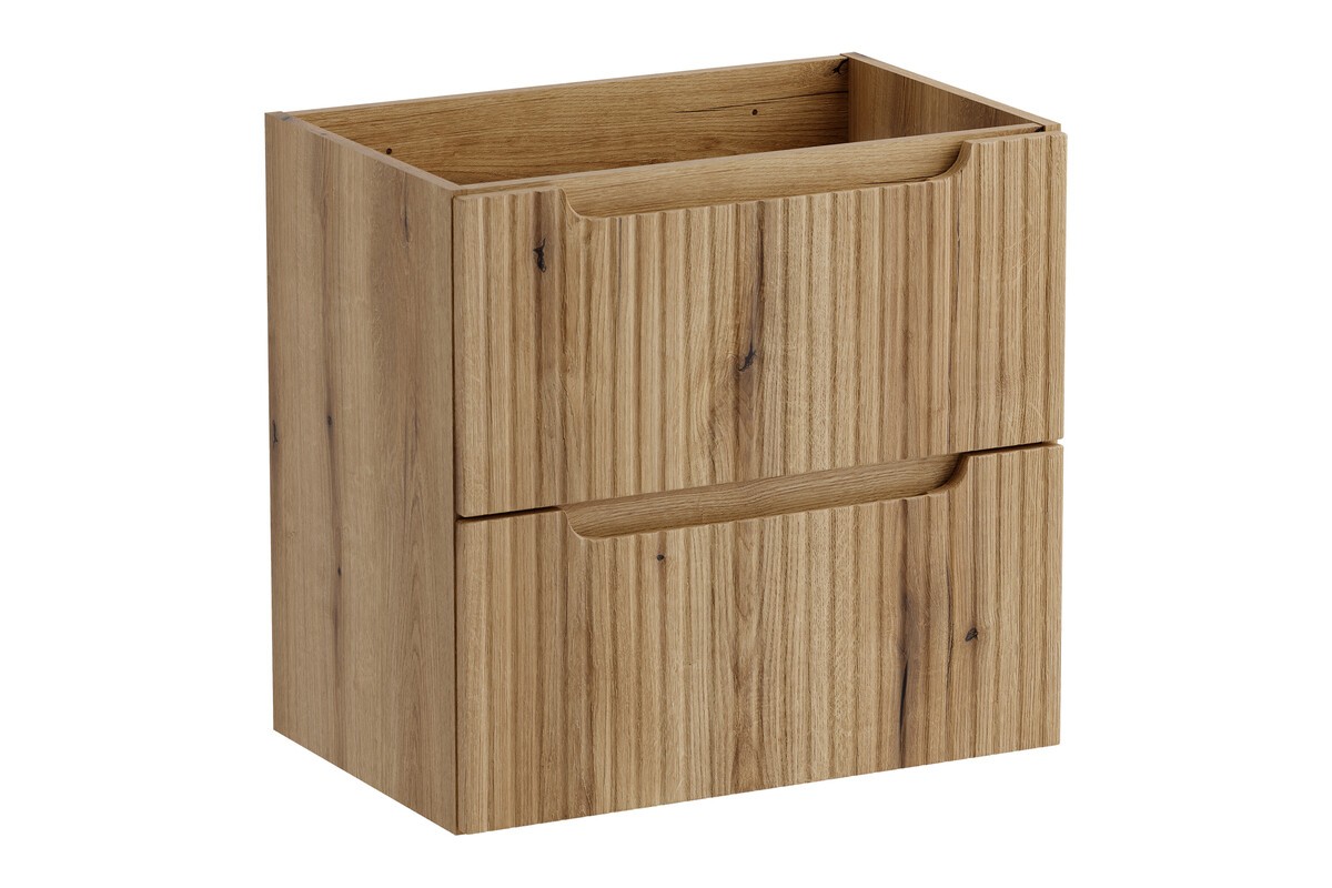 Comad Závěsná skříňka Nova Mona s deskou a umyvadlem 60 cm dub coast evoke - Obrázek 2