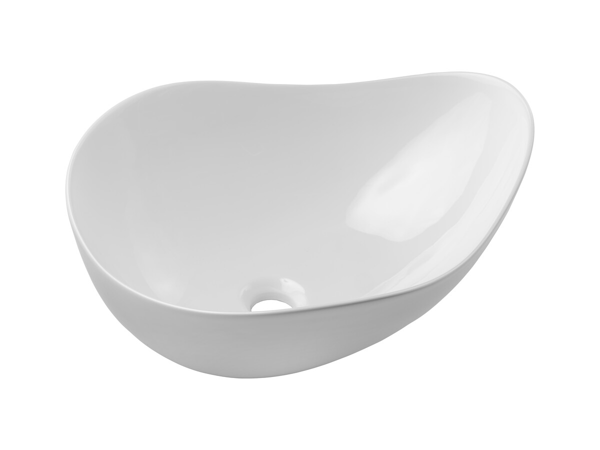 Comad Závěsná skříňka Ovalia Cloud s deskou a umyvadlem 80 cm dub Cremona - Obrázek 2