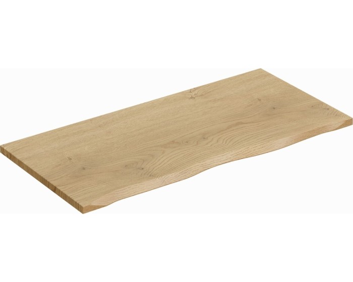 Comad Závěsná skříňka pod umyvadlo Dalia Cashmere Nature s deskou a regály 100 cm kašmír/dub cremona - Obrázek 2