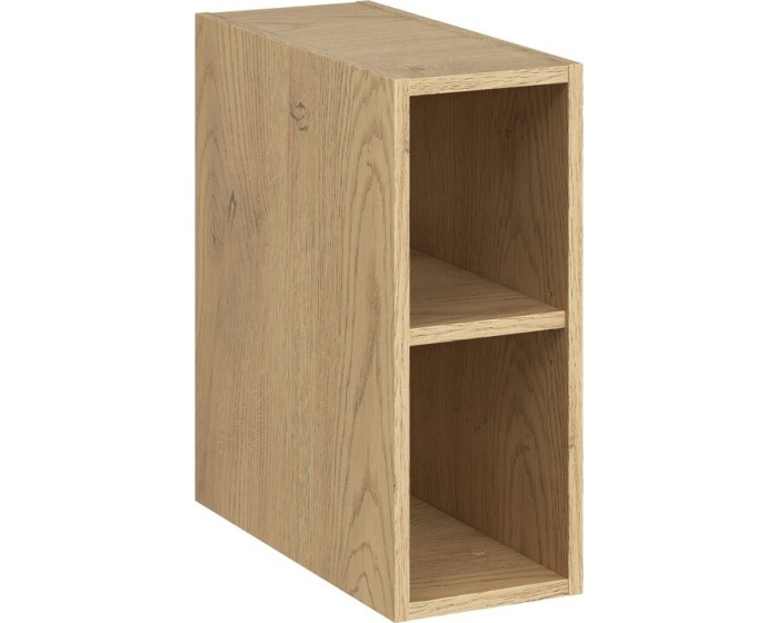Comad Závěsná skříňka pod umyvadlo Dalia Cashmere Nordic s deskou a regálem 80 cm kašmírová/dub cremona - Obrázek 2