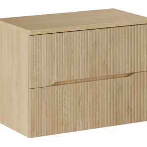 Comad Závěsná skříňka pod umyvadlo Nordic s deskou 80 cm dub cremona