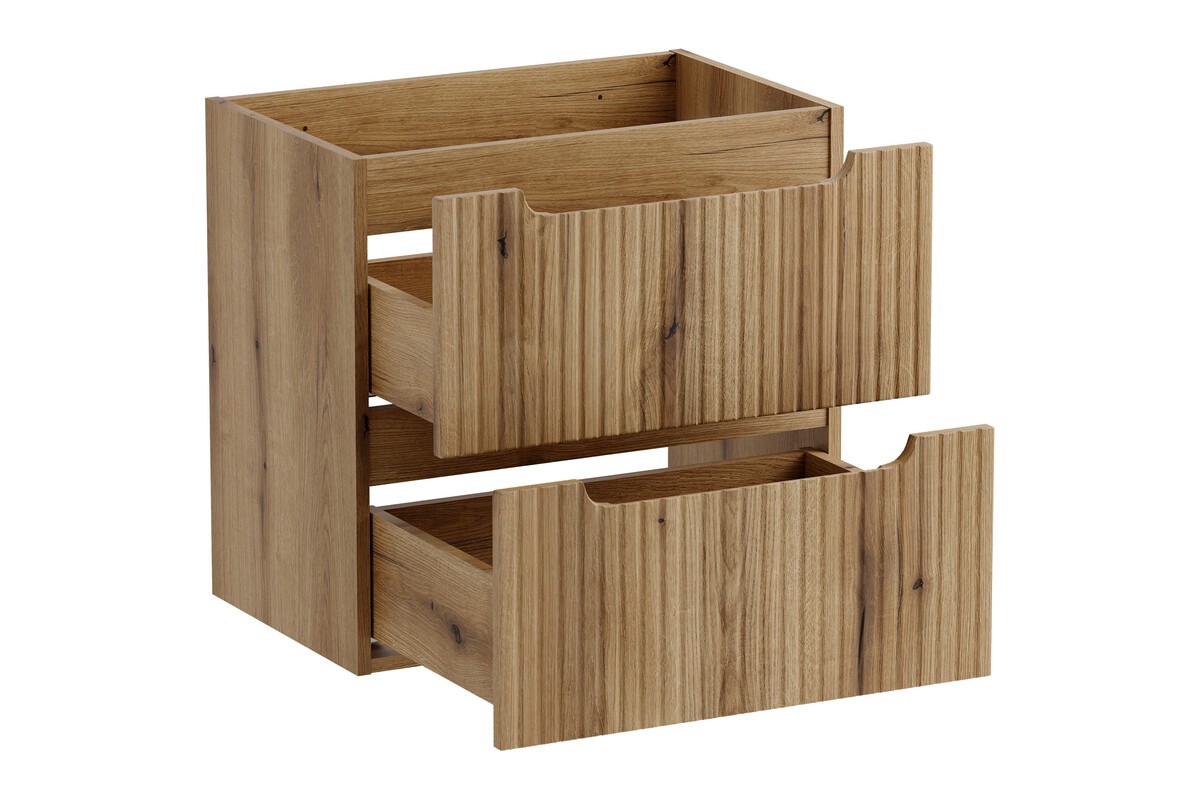 Comad Závěsná skříňka pod umyvadlo Nova Oak Nature s deskou 80 cm dub coast evoke - Obrázek 2