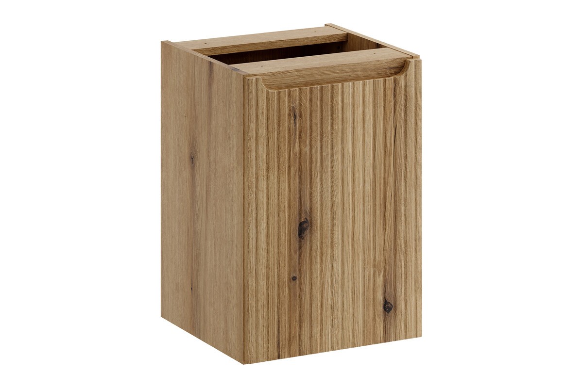 Comad Závěsná skříňka pod umyvadlo Nova s deskou a košem na prádlo 40 cm dub coast evoke - Obrázek 2