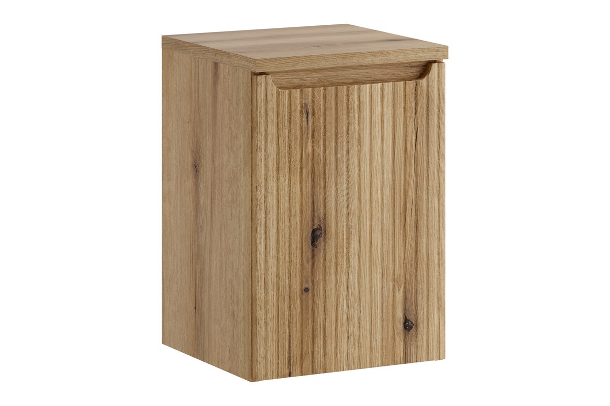 Comad Závěsná skříňka pod umyvadlo Nova s deskou a košem na prádlo 40 cm dub coast evoke