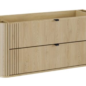 Comad Závěsná skříňka pod umyvadlo Ovalia 120 cm dub Cremona