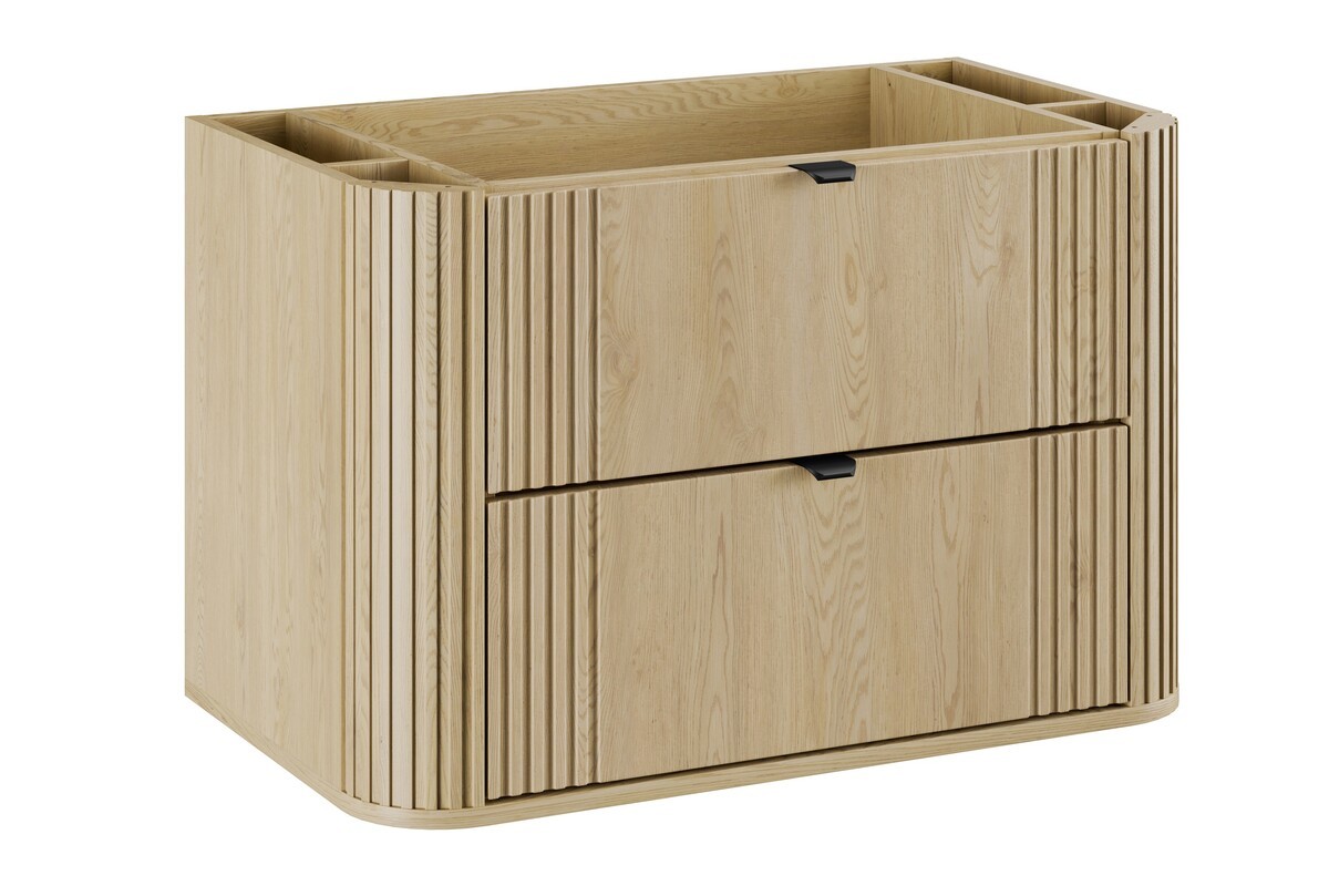 Comad Závěsná skříňka pod umyvadlo Ovalia 80 cm dub Cremona