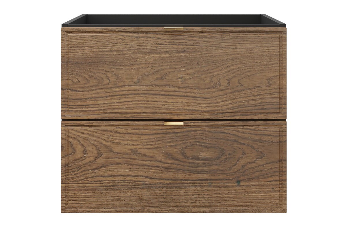Comad Závěsná skříňka pod umyvadlo Talia Casella s deskou 120 cm černá mat/dub casella - Obrázek 2
