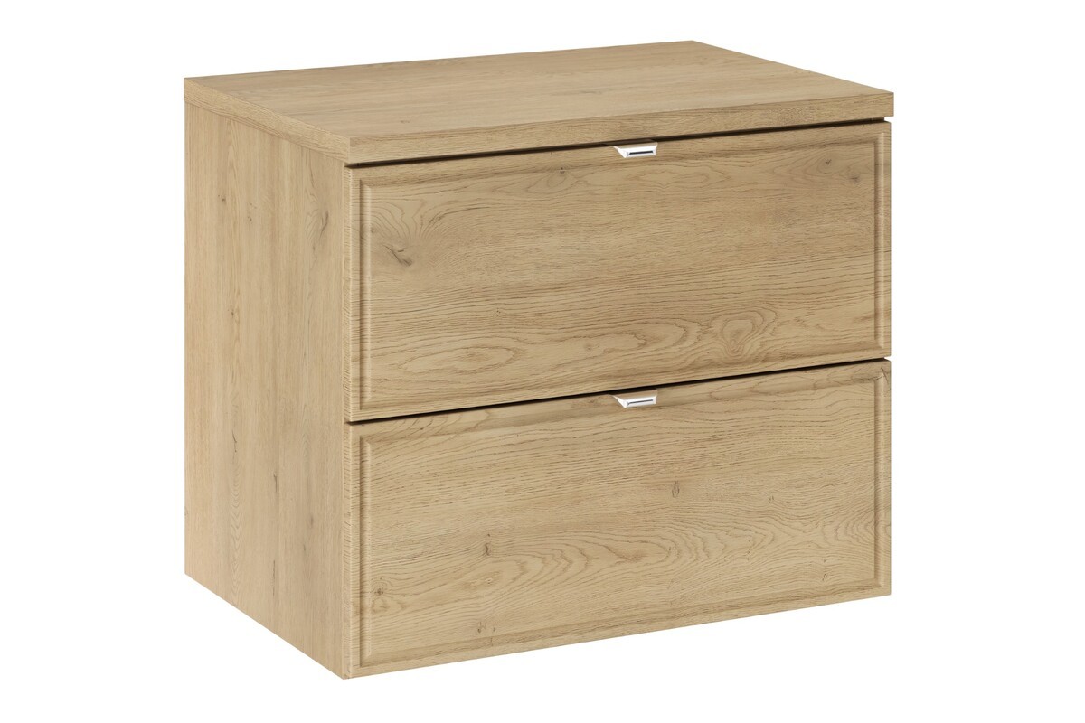Comad Závěsná skříňka pod umyvadlo Terra s deskou 60 cm dub cremona