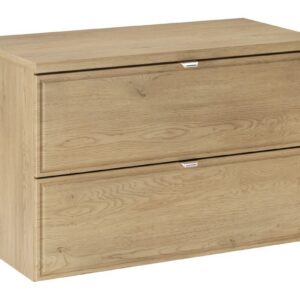 Comad Závěsná skříňka pod umyvadlo Terra s deskou 80 cm dub cremona