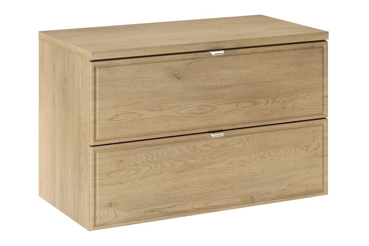 Comad Závěsná skříňka pod umyvadlo Terra s deskou 80 cm dub cremona