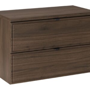 Comad Závěsná skříňka pod umyvadlo Villa s deskou 80 cm ořech
