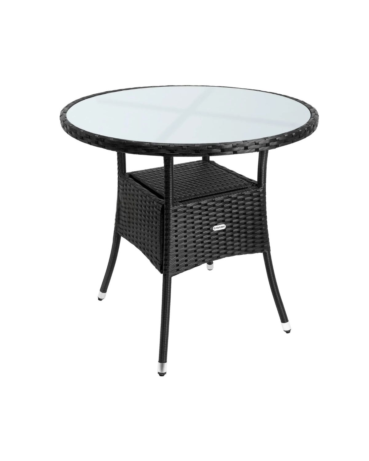 DB Garden Zahradní stolek Bistra 80 cm polyratan černý
