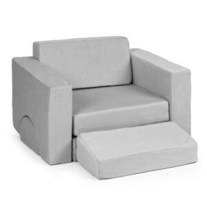 ECOTOYS Dětské modulární křeslo DIY šedé