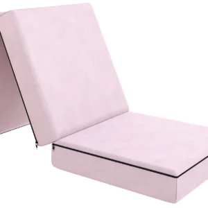 FDM Skládací matrace pro hosty a na cesty MASON 80x200x14 cm pudrově růžová