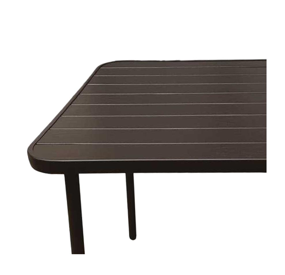 Garden Line Čtvercový zahradní stolek QAUTRO 80x80 cm hnědý - Obrázek 2