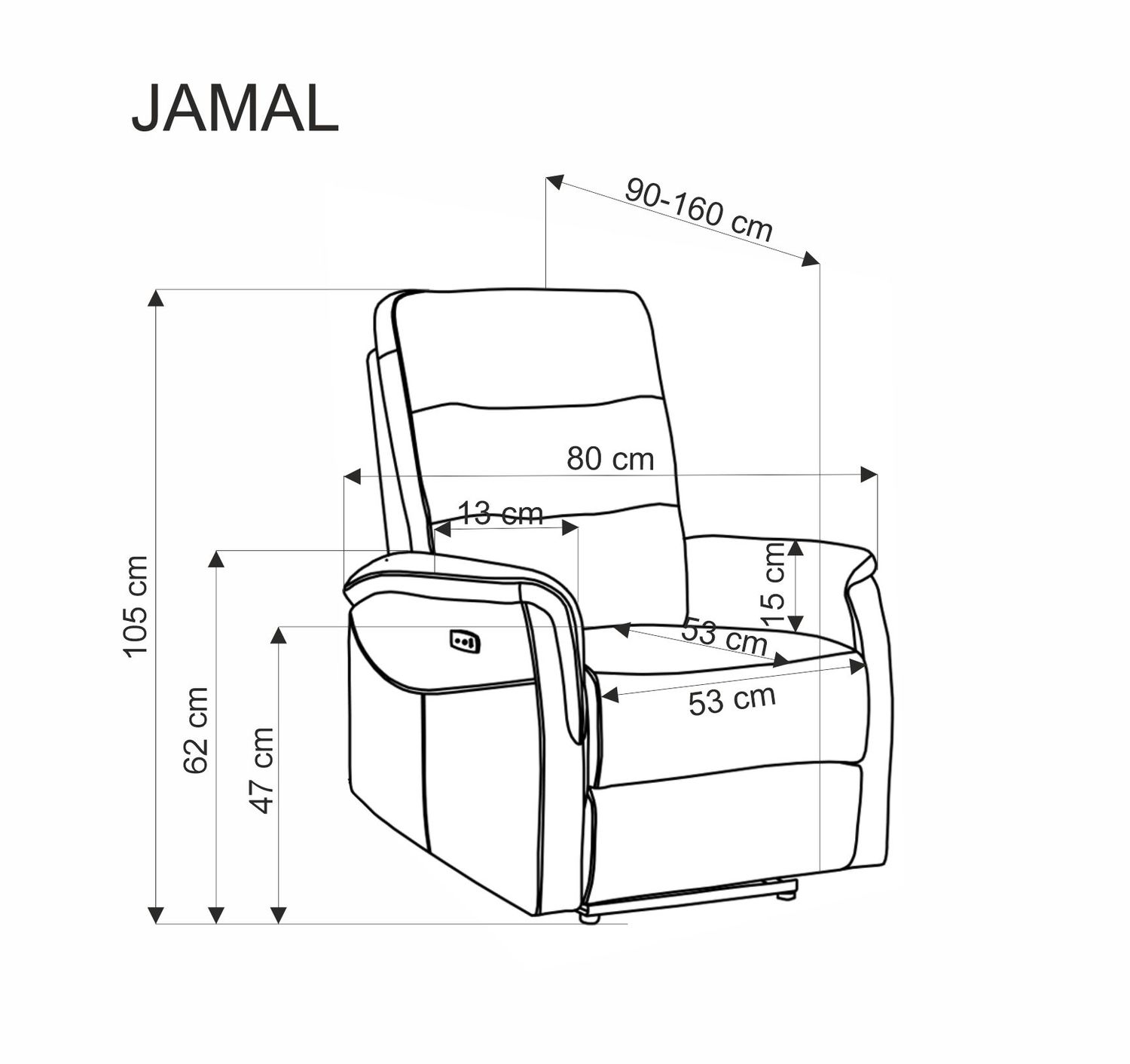 HALMAR Čalouněné pohotovatelné křeslo JAMAL béžové - Obrázek 2