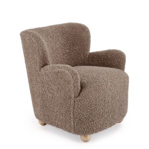 HALMAR Designové křeslo Claudio cappuccino