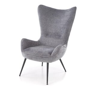 HALMAR Designové křeslo ušák JUKON šedé