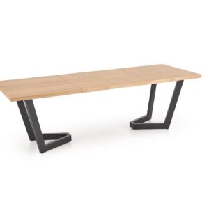 HALMAR Jídelní rozkládací stůl Massive 2 160/250 cm dub přírodní/černý