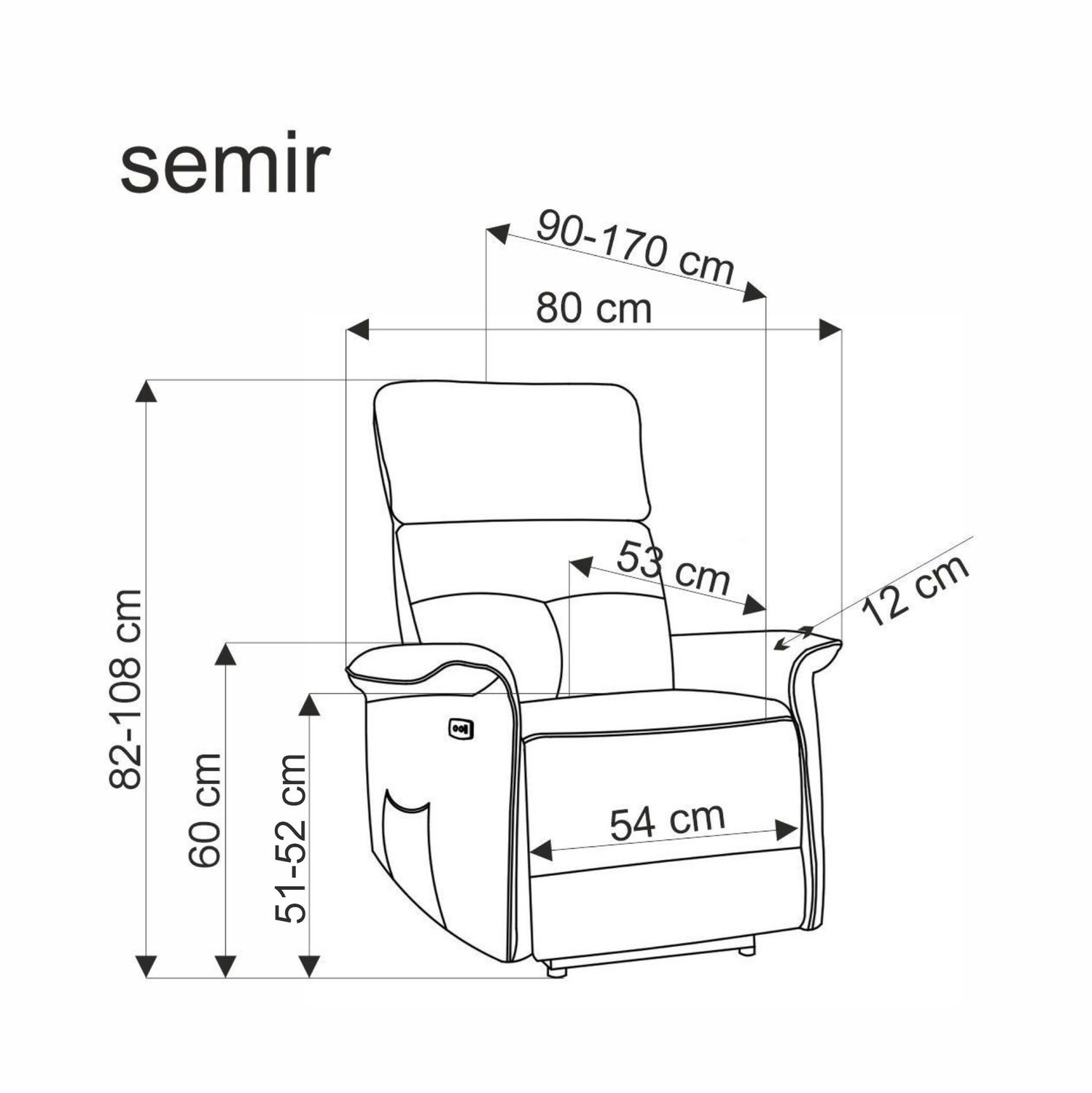 HALMAR Masážní křeslo Semir s ovladačem a USB portem tmavě zelené - Obrázek 2