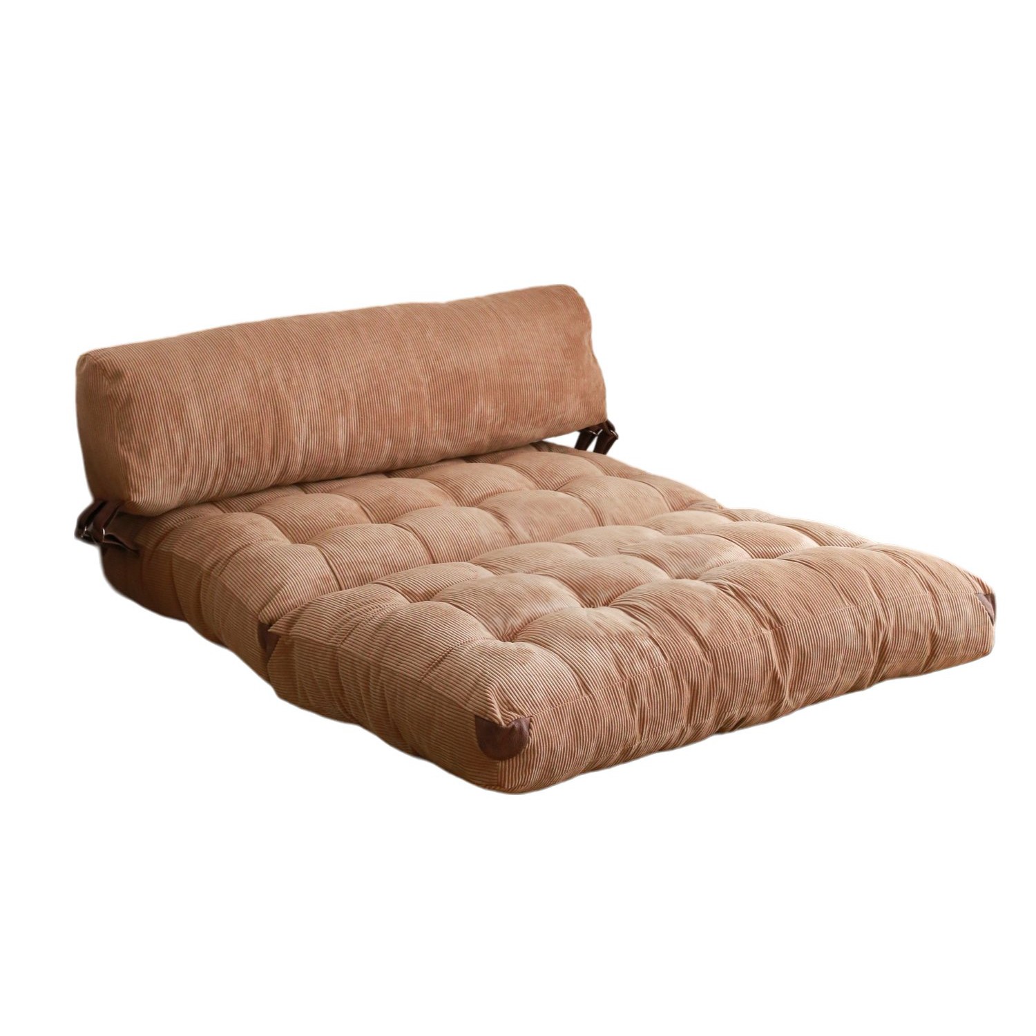 Hanah Home Dvoumístná futonová rozkládací pohovka Kadife camel