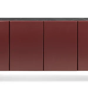 Hector Komoda Loren 163 cm bordová/mramor