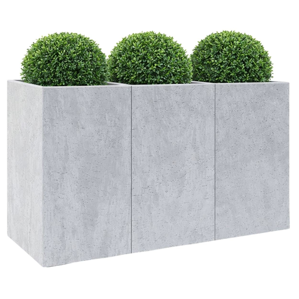 HowHomely Květináč na kolečkách BETONIQUE 90x60 cm šedý beton