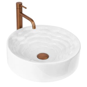 Keramické umyvadlo na desku REA CALLA ø 42 cm