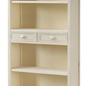 LivinHill Knihovna Rimini 90 cm krémová/hnědá