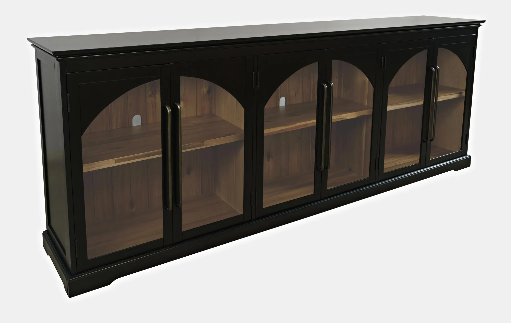 LivinHill Komoda Avola 244 cm z masivu černá - Obrázek 2