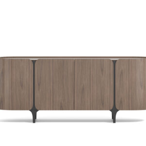 LivinHill Komoda Sileno 200 cm ořech/černá