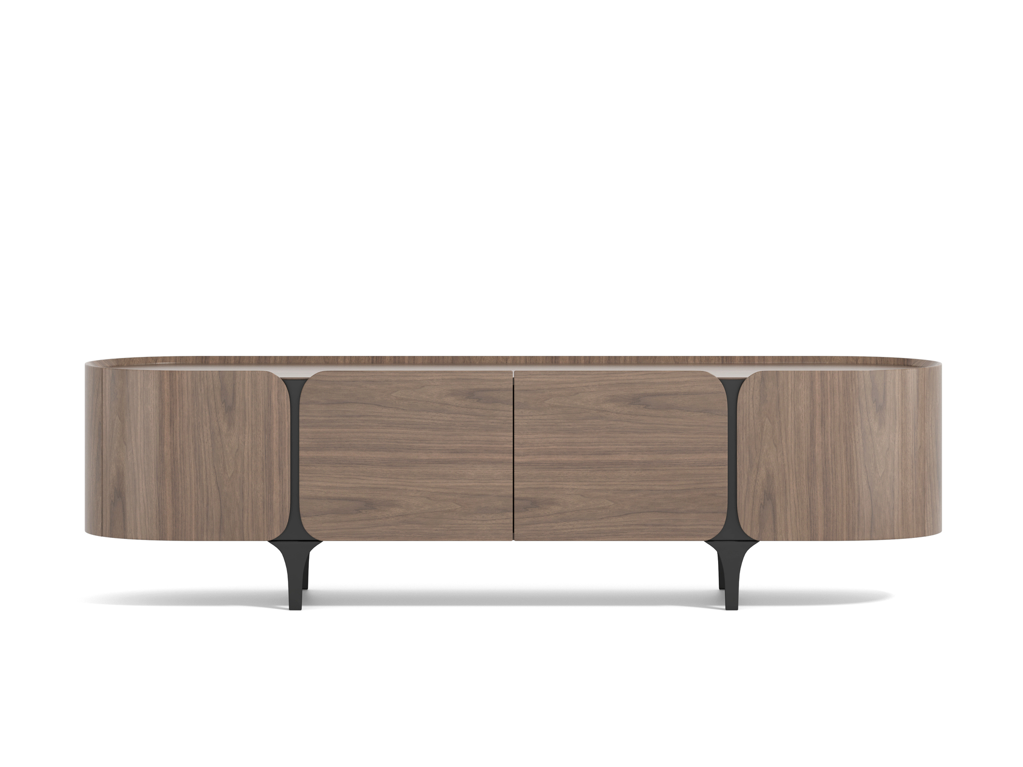 LivinHill TV stolek Sileno 200 cm ořech/černý