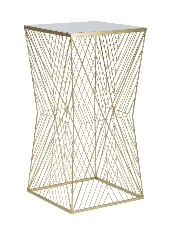 Mauro Ferretti Odkládací stolek Lines 50 cm zlatý