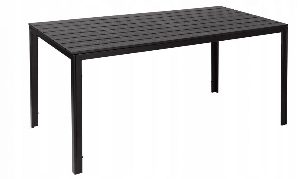 MultiGarden Zahradní cateringový stůl 156x78 cm černý