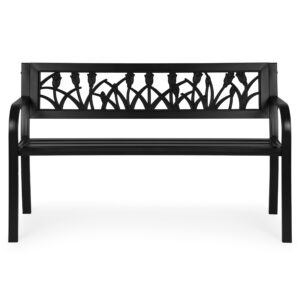 MultiGarden Zahradní lavička Dorado 120 cm černá