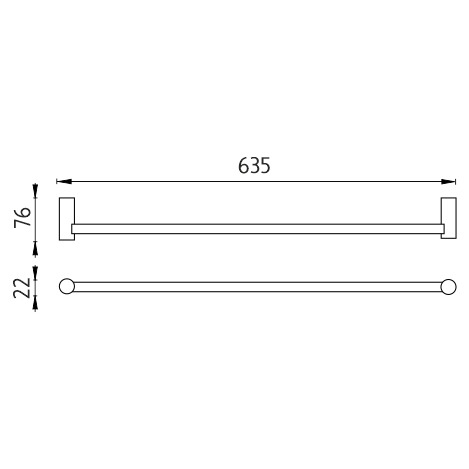 63 cm BORMO černá - BRC 11061-90