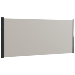 OUTSUNNY Boční výsuvná markýza 300 x 140 cm světle šedá