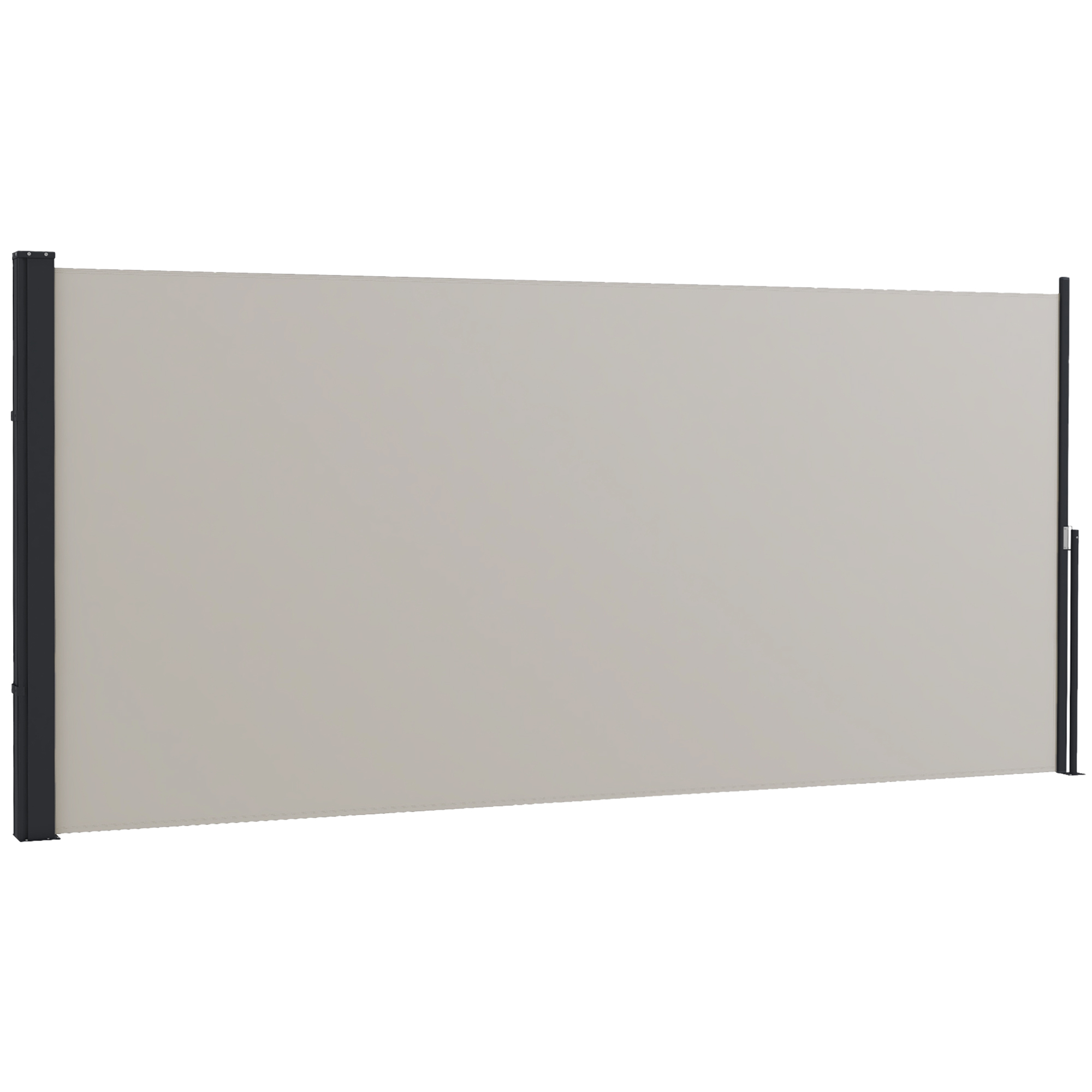OUTSUNNY Boční výsuvná markýza 300 x 140 cm světle šedá