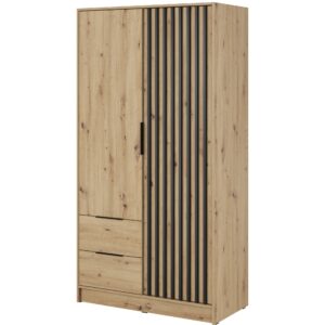 Piaski Šatní skříň Nelly 105 cm dub artisan/černá
