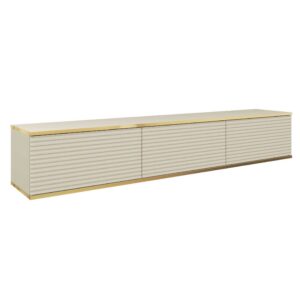 Piaski Závěsný televizní stolek Oro MDF 175 cm béžový/zlatý