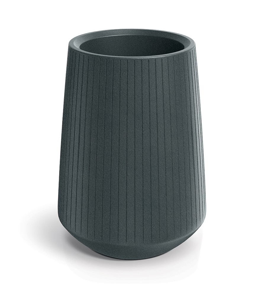 Prosperplast Plastový květináč COROS BOWL HIGH 40 cm grafitový