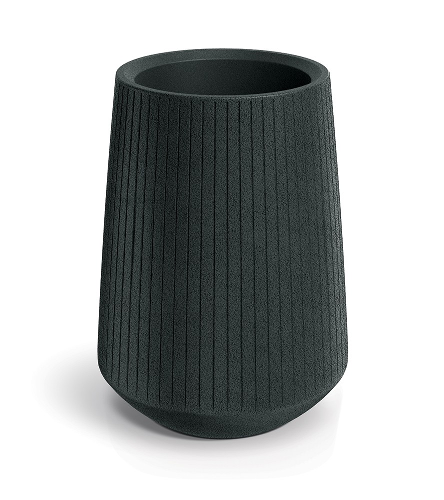 Prosperplast Plastový květináč COROS BOWL HIGH 40 cm tmavě šedý