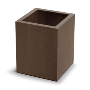 Prosperplast Plastový květináč CUBLASO SQUARE MIDL 29 cm hnědý
