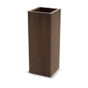 Prosperplast Plastový květináč CUBLASO SQUARE SLIM 29 cm hnědý