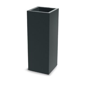 Prosperplast Plastový květináč CUBLASO SQUARE SLIM 29 cm tmavě šedý