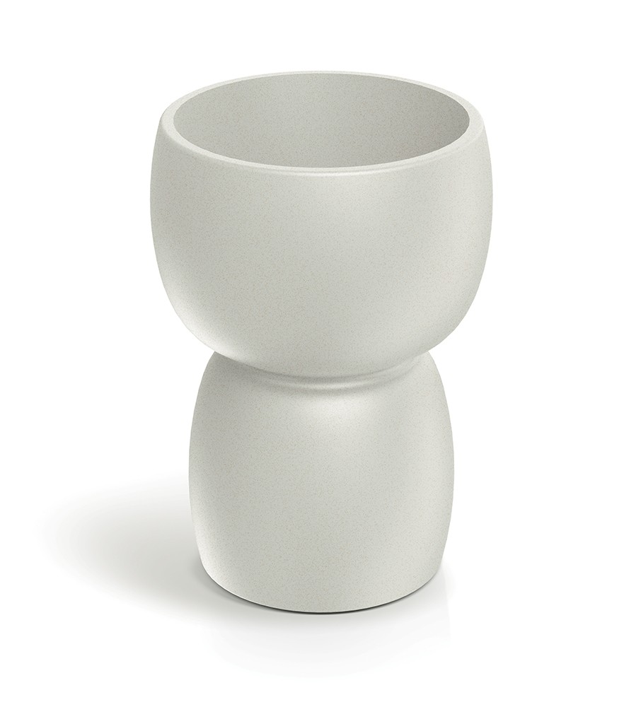 Prosperplast Plastový květináč DUALOS ROUNDOS pískový